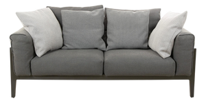 Elm 2-Seater Sofa in Oak and Anthracite Fabric by Jehs & Laub for Cor