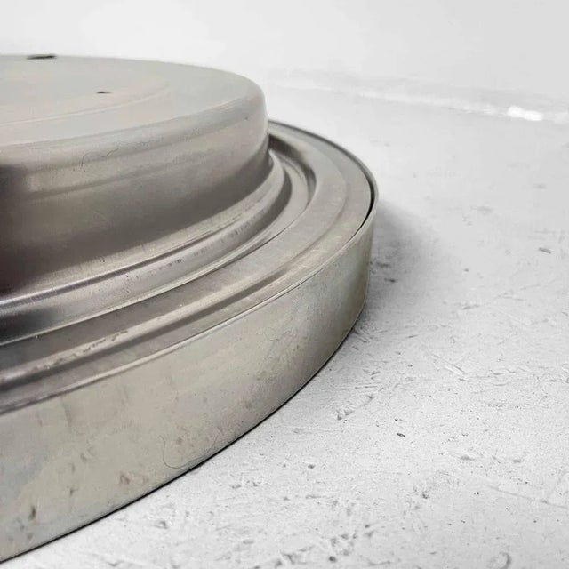 Metal Industrial Seiko KH411S Wall Clock, Japan, 1980s For Sale - Image 7 of 8