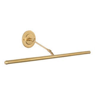 Amber Lewis for Visual Comfort Signature Emery 30" Picture Light in Hand-Rubbed Antique Brass For Sale