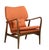 Wood Matthew Izzo Home Helsinki Ashwood Upholstered Chair - Color: Flame For Sale - Image 7 of 7