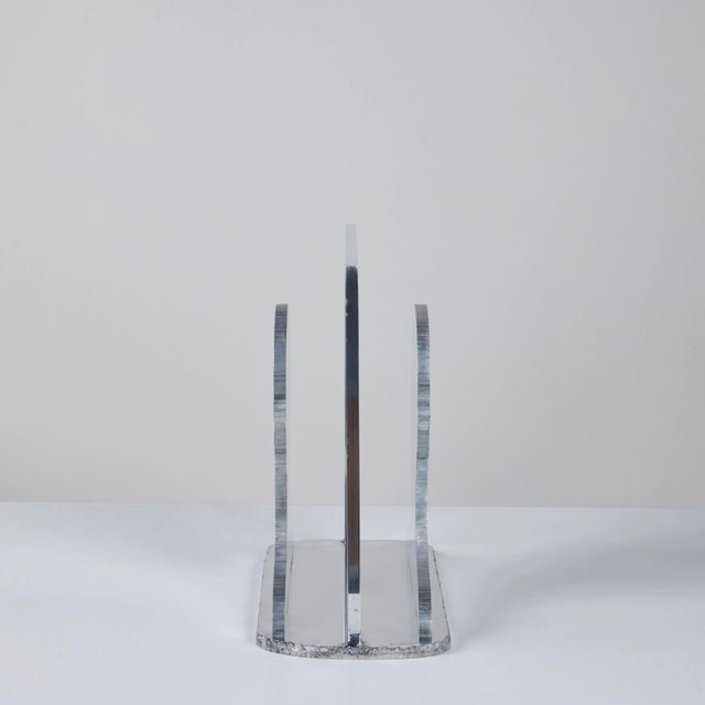 Aluminum Silhouette Magazine Rack For Sale In Los Angeles - Image 6 of 10