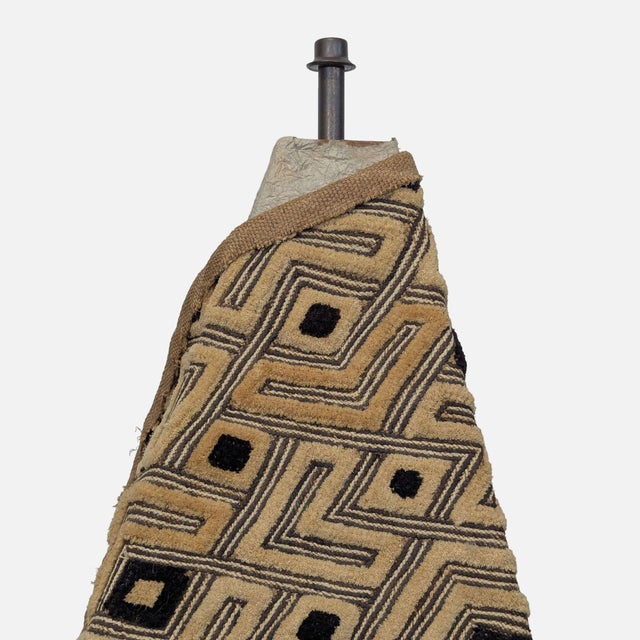 Unique Tribal Table Lamp With Patterned Shade and Decorative Base For Sale In San Francisco - Image 6 of 10