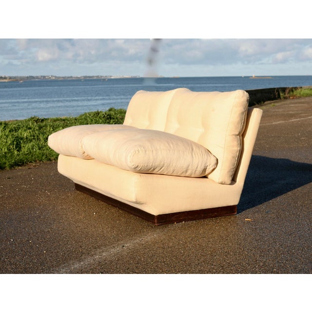 Cream Vintage Italian Sofa by Paolo Caliari for Cassina, 1960s For Sale - Image 8 of 18