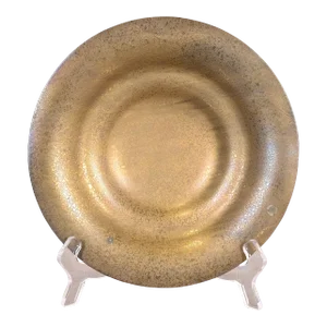 Tiffany Studios New York Bronze Doré Plate or Shallow Bowl