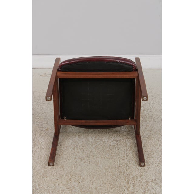 Pair of Jens Risom Mid Century Modern Walnut Armchairs For Sale - Image 16 of 16