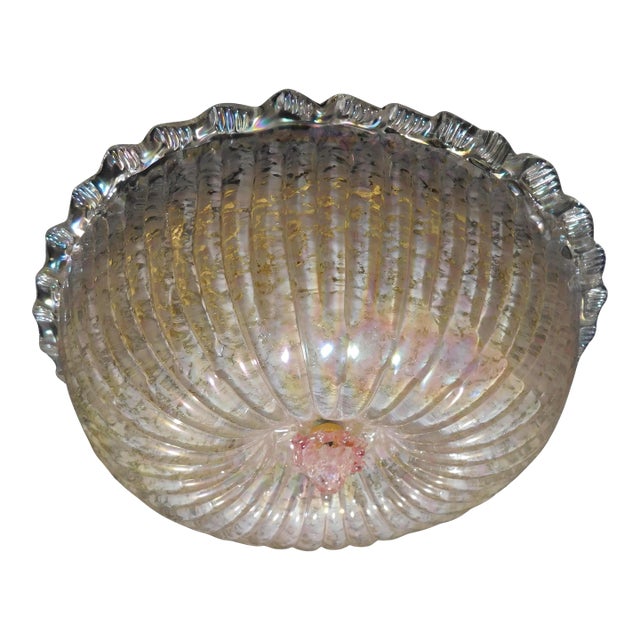 1960s Opalescent Murano Flush Mount For Sale