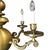 Metal 1990s English Georgian Style Heavy Brass 5 Arm Electric Chandelier For Sale - Image 7 of 8
