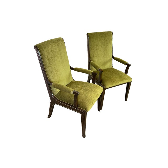Mastercraft-Attributed Burl Wood & Brass Dining Chairs, Set of 6, 1970s For Sale In Los Angeles - Image 6 of 18