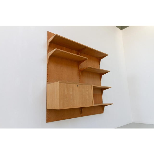 Danish Modern Two-Bay Modular Oak Wall Unit by Poul Cadovius for Cado, 1960s For Sale - Image 9 of 18