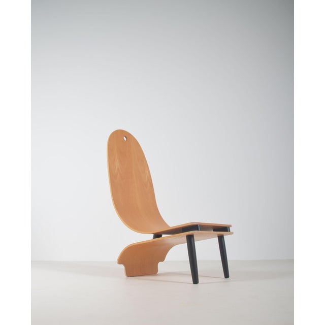 Danish Lounge Chair in Wood For Sale - Image 11 of 11