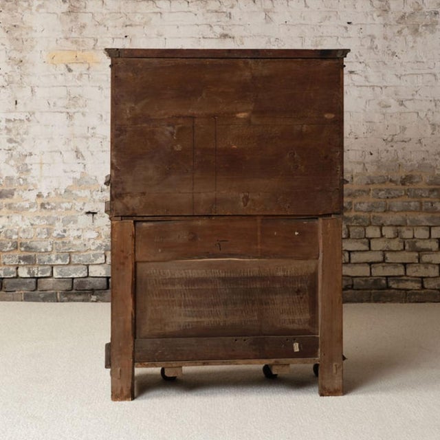 17th Century 17th Century French Oak & Walnut Cabinet For Sale - Image 5 of 10