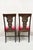 Antique Edwardian Floral Carved Mahogany Red Mohair Dining Chairs - Set of 4 For Sale - Image 9 of 11