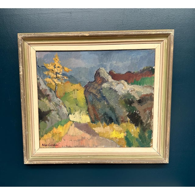 Helge Cardell, Autumn Motif, 1950s, Oil on Canvas For Sale - Image 15 of 18