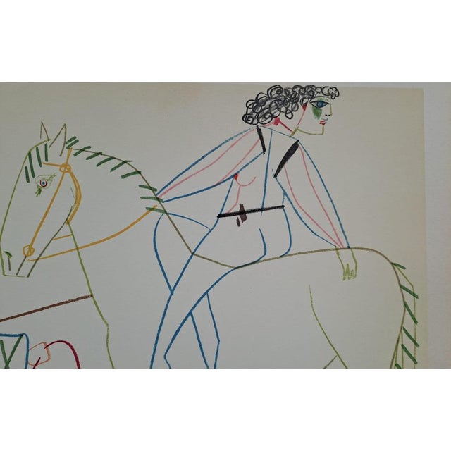 Pablo Picasso (1881-1973) The Horsewoman and the Troubadour, 1954 Color lithograph on thick paper Dated in the plate but...