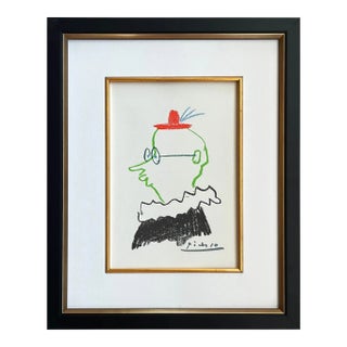 Picasso Lithograph 33 the Friend 1968 Framed For Sale