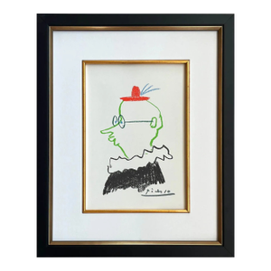 Picasso Lithograph 33 the Friend 1968 Framed
