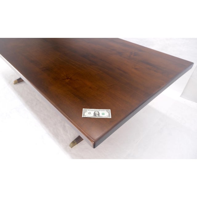 Large 51x96” Rectangle 2” Solid Maple c1940s Dining Conference Table MINT For Sale - Image 14 of 14
