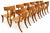 Teak Klismos Patio Dining Chairs. - Set of 12 For Sale - Image 10 of 11