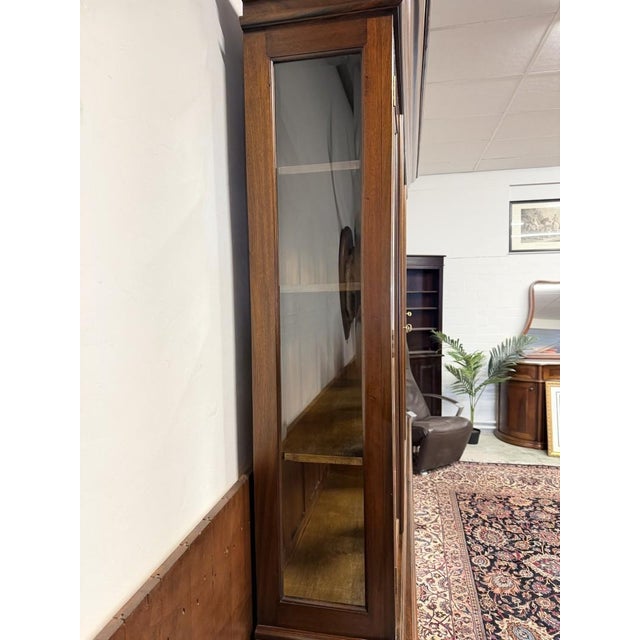 English Mahogany Display Bookcase For Sale - Image 5 of 18