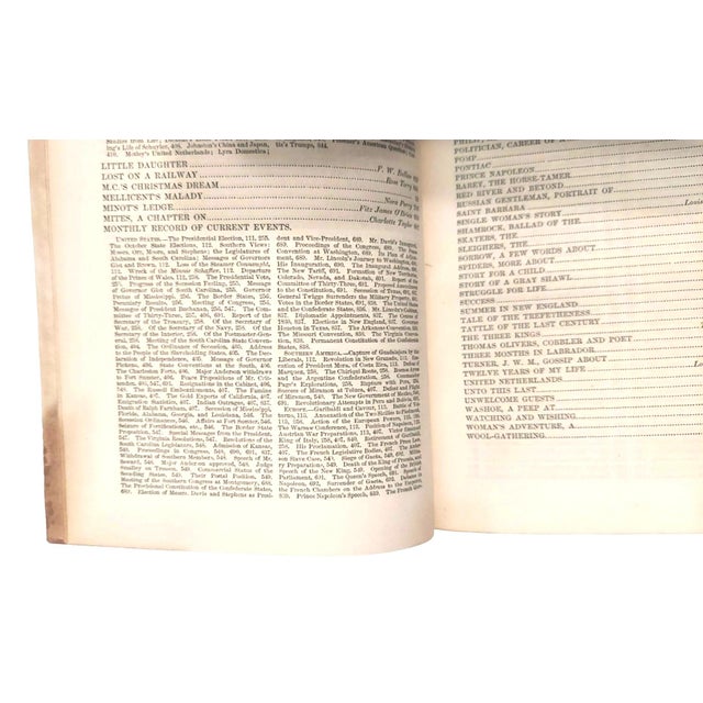 Mid 19th Century Antique Bound Volume XXII Harper's New Monthly Magazine 1860-1 Lincoln Civil War History For Sale - Image 5 of 17