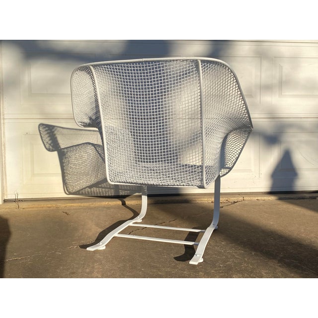 1950s Rare Vintage Woodard Sculptura Low Wide Springer Lounge Armchair 1950s, Attributed For Sale - Image 5 of 9