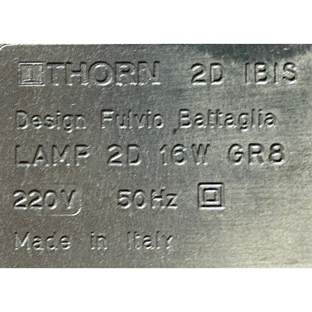 White 2D Ibis Table Light by Fulvio Battaglia for Thorn, 1980 For Sale - Image 13 of 14