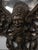 Vintage Bronze Victorian Wall Mirror For Sale - Image 9 of 10