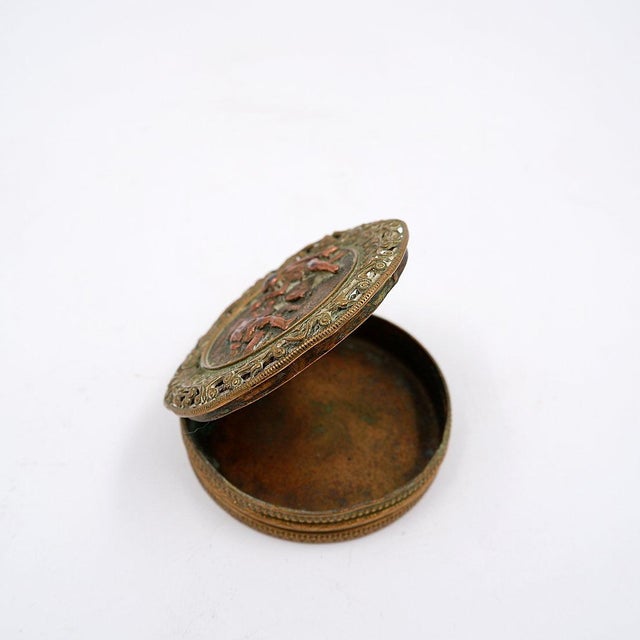 Small Antique Decorative Bronze Box, 1800s For Sale - Image 4 of 12