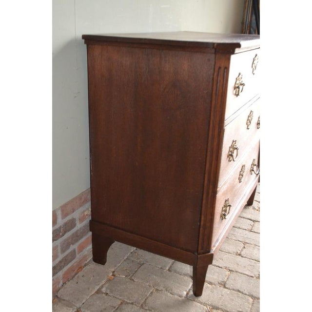 Wood Antique Oak Chest of Drawers For Sale - Image 7 of 9