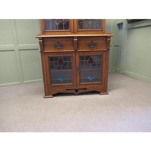 Late 19th Century Arts and Crafts Golden Oak Bookcase, 1880 For Sale - Image 5 of 9