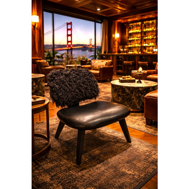 Eames Cafe Fur Lounge Chair For Sale In Los Angeles - Image 6 of 11