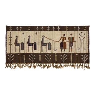 1960's Eva Nemeth for Illums Boghus Style Danish Wool Wall Tapestry For Sale