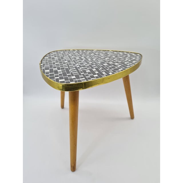 Wood Side Table or Plant Stand from Hal Lei, GDR, 1960s For Sale - Image 7 of 11