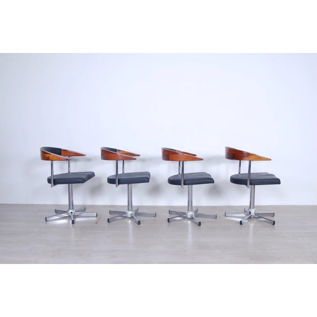 Hairdressing Salon Armchairs from Maletti, 1990s, Set of 4 For Sale - Image 3 of 18
