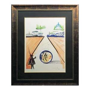 1980s Salvador Dali Intra Uterine Paradisiac Locomotion Authentic Art Hand Signed