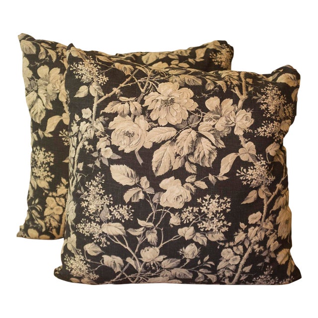 Ralph Lauren Floral Linen Pillow Covers a Pair Chairish