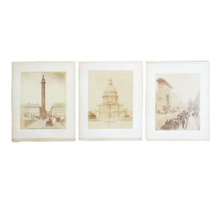 Antique 1880's Frith Photographs Paris Cityscapes - Set of 3 For Sale
