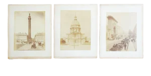 Antique 1880's Frith Photographs Paris Cityscapes - Set of 3