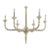 Currey & Company Modern Wood and Abaca Sandstone Aleister Chandelier For Sale