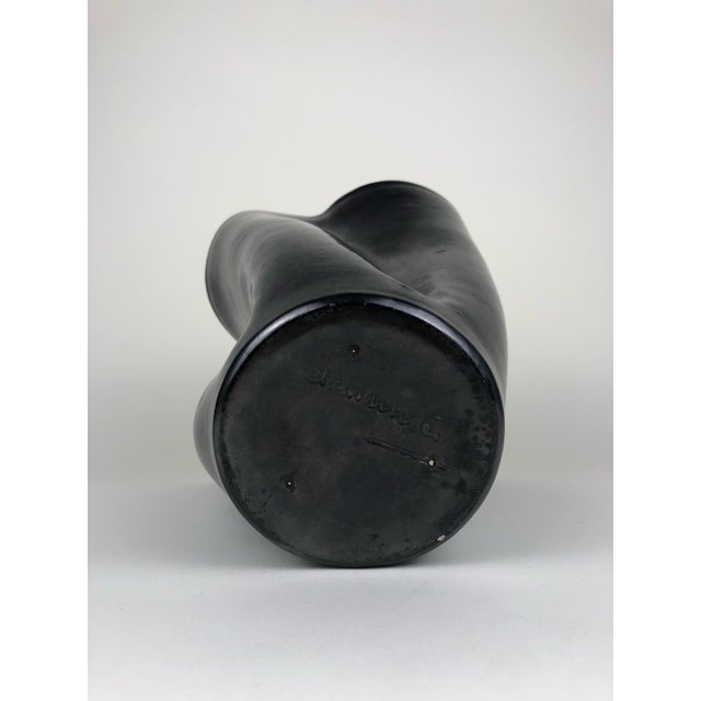 1950s Warm Yellow Bicolore Corolle Vase by Fernand Elchinger, 1950s For Sale - Image 5 of 6