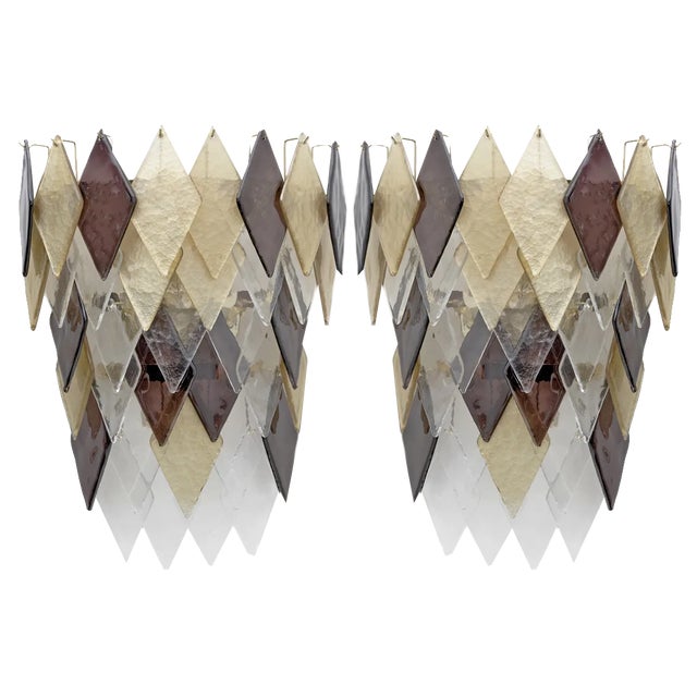 Italian Modern Murano Glass Sconces, 2000, Set of 2 For Sale