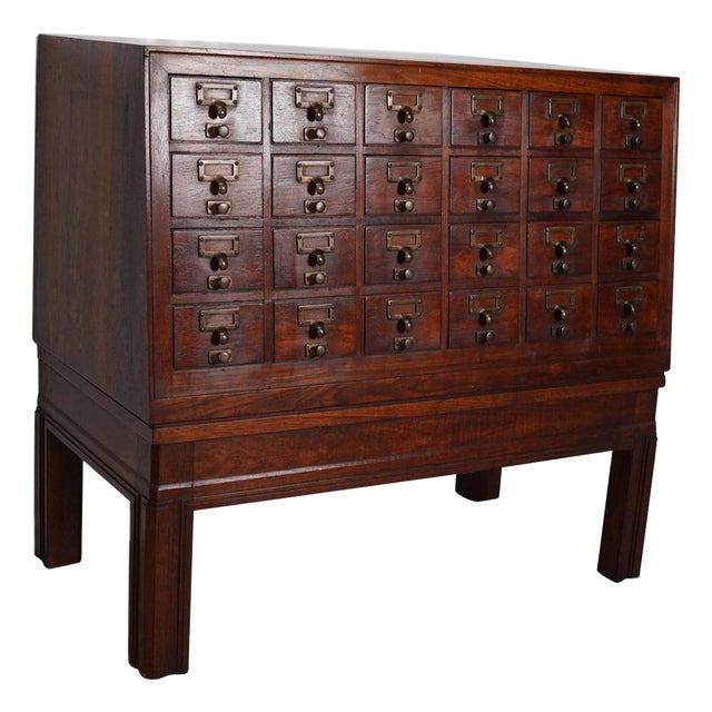 Dutch Oak Filing Cabinet, 1920s For Sale