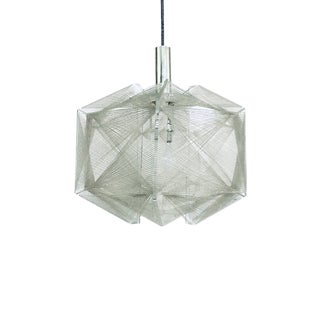 Vintage Wire Pendant Lamp attributed to Paul Secon for Sompex, Germany, 1970s For Sale