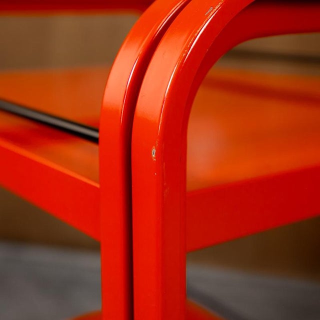 Black Postmodern Trolley for Secco, Italy, 1980s For Sale - Image 8 of 12