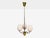 1950s 1950s Idman, Finnish Modern, Pendant Light, Brass, Pink Tinted Glass For Sale - Image 5 of 14