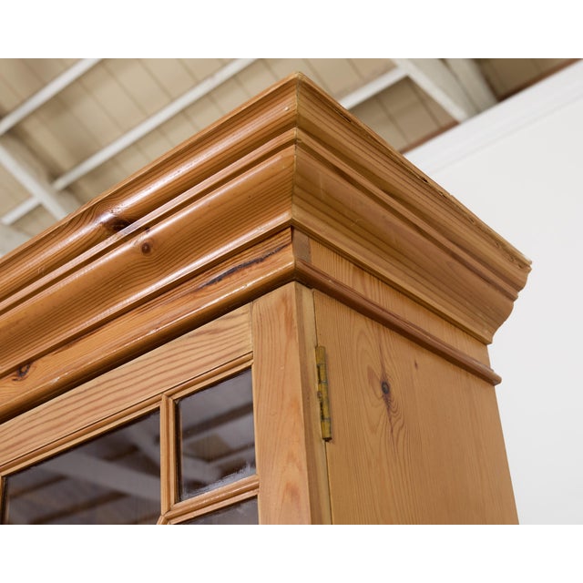Country English Georgian Style Pine Astral Glazed Bookcase For Sale - Image 10 of 18