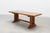 Vintage Oak Trestle Table with Pegged Stretcher, France, 1950s For Sale - Image 6 of 18