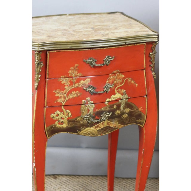 Louis XV Bedside Table, 1970s, Set of 2 For Sale - Image 10 of 14