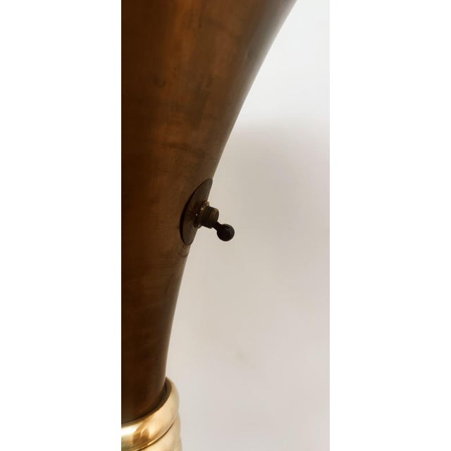 Art Deco Brass Floor Lamp, 1940s For Sale - Image 4 of 18