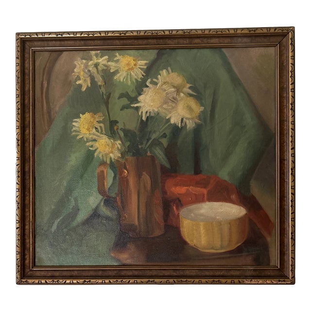 Mid 20th Century Framed Still Life Painting For Sale